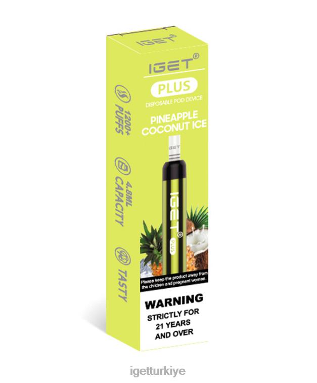 Vapes Wholesale 6062838 IGET  plus ananaslı hindistan cevizi buzu