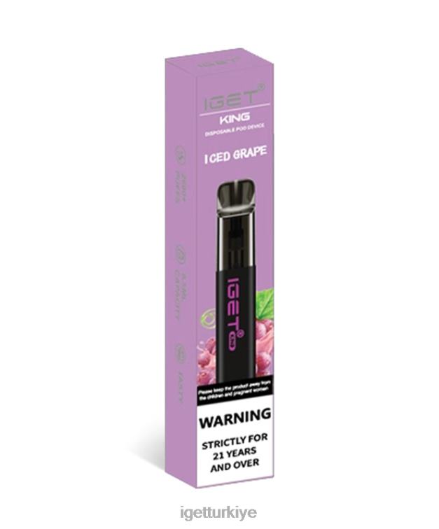 Iget Vapes Wholesale 60628103 kral olsun buzlu üzüm
