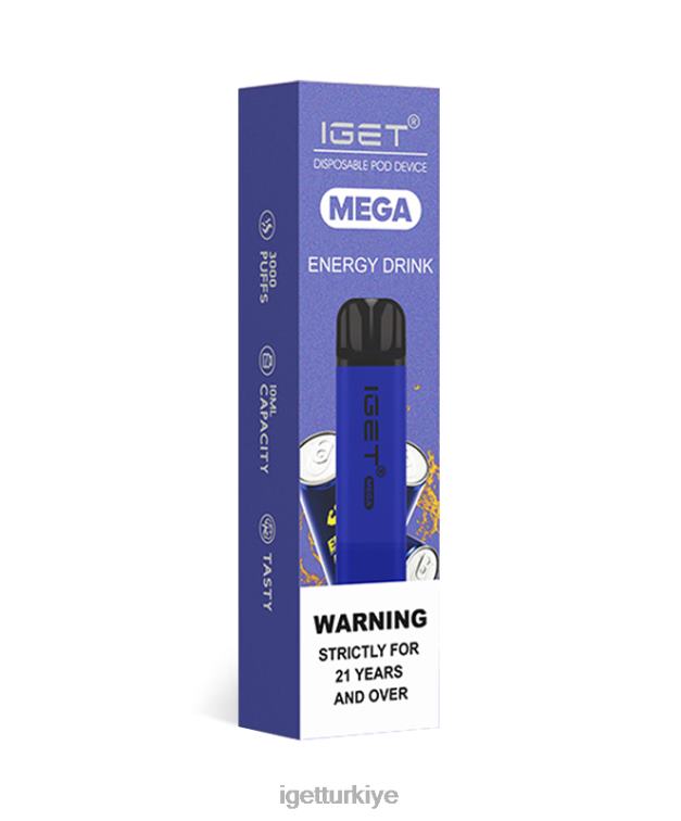 Iget Vapes Wholesale 60628128 Mega'yı anladım enerji içeceği