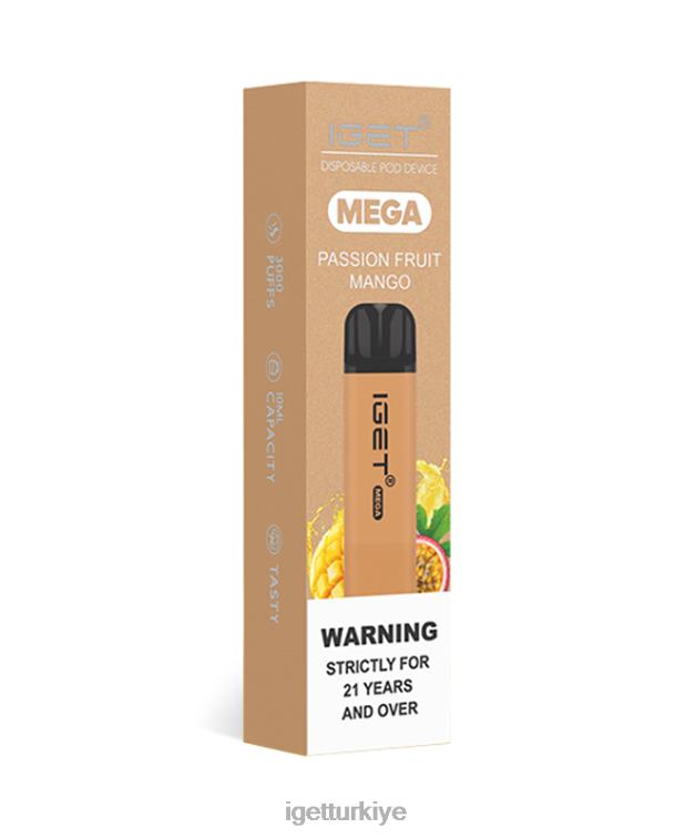 Iget Vapes 60628137 Mega'yı anladım tutku meyvesi mango
