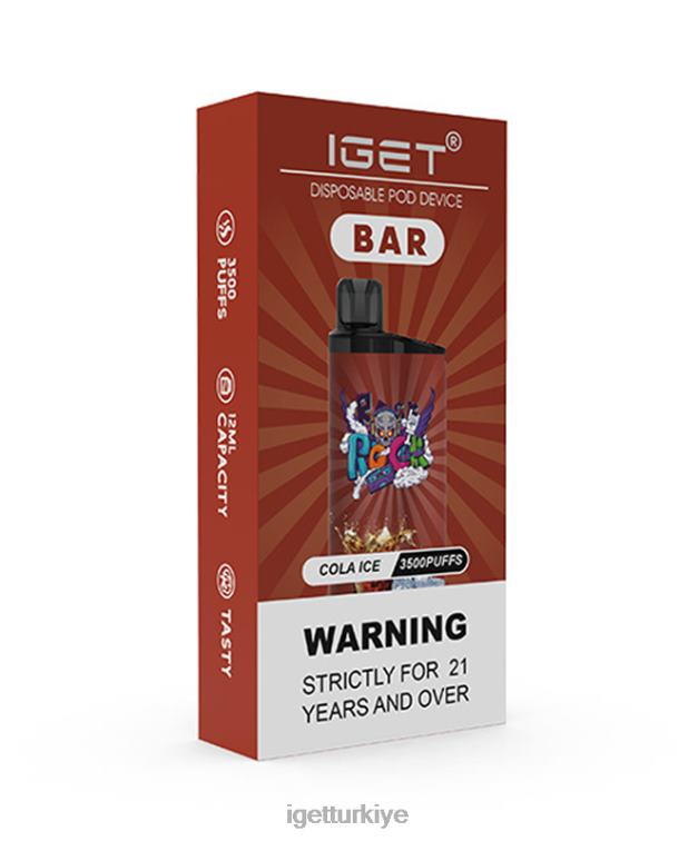 Vape 60628156 IGET  çubuğu kolalı buz