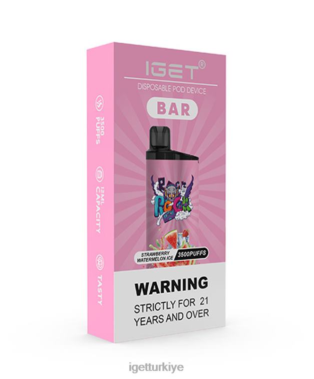 Vape 60628176 IGET  çubuğu çilek karpuz buz