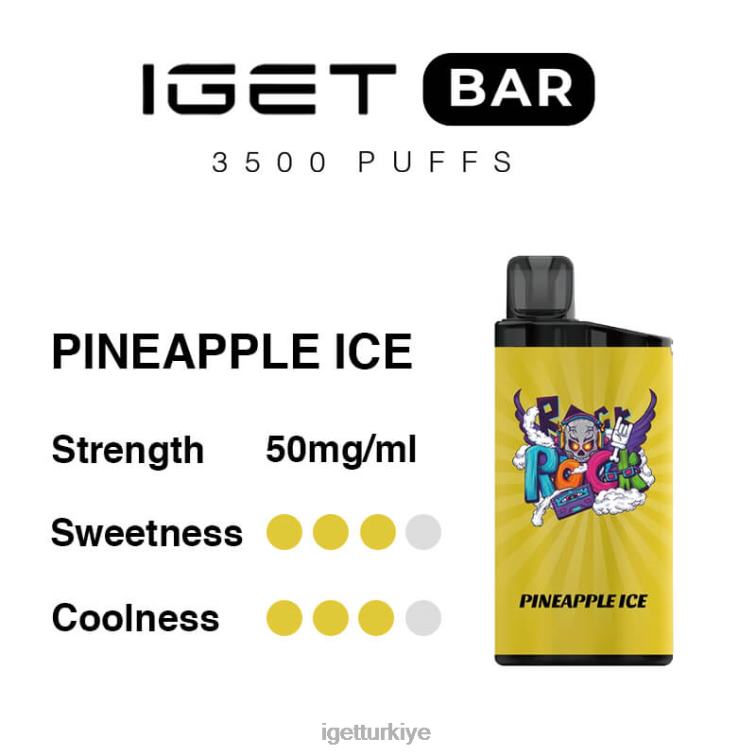 Discount 60628284 IGET  bar 3500 puf ananaslı buz