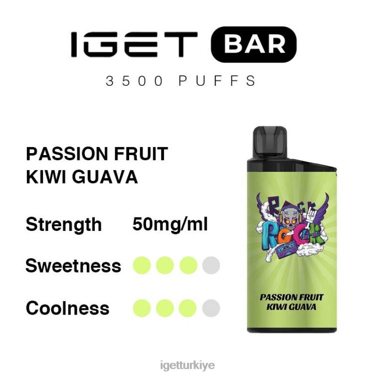 Shop 60628297 IGET  bar 3500 puf tutku meyvesi kivi guava