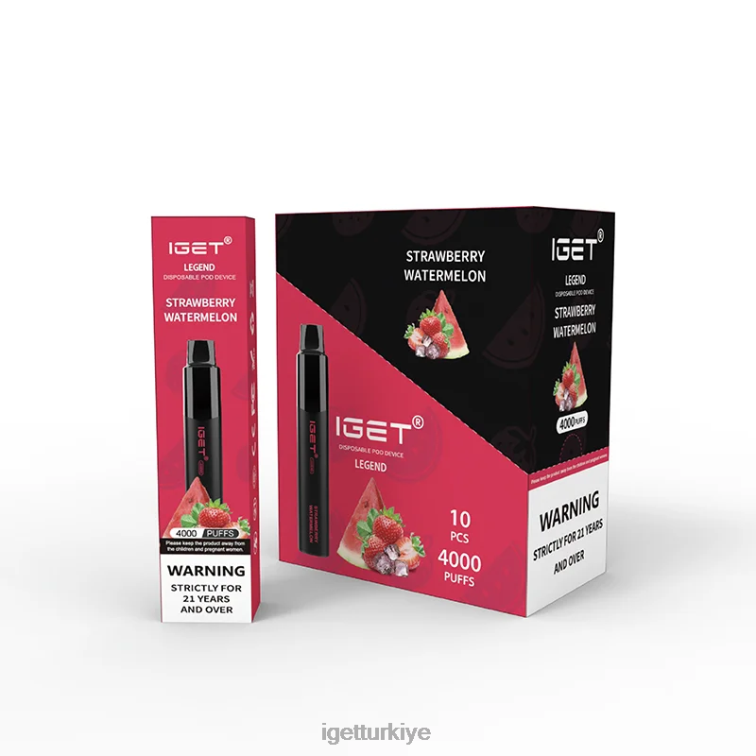 Shop 60628322 IGET  legend 4000 puf çilek karpuz