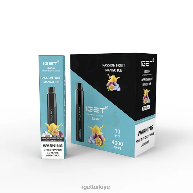 Shop 60628342 IGET  legend 4000 puf tutku meyvesi mango buzu