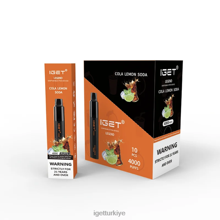 Discount 60628349 IGET  legend 4000 puf kola limonlu soda