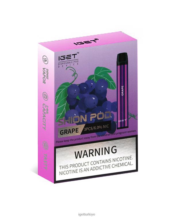 Vapes Wholesale 6062815 3 x IGET  shion üzüm