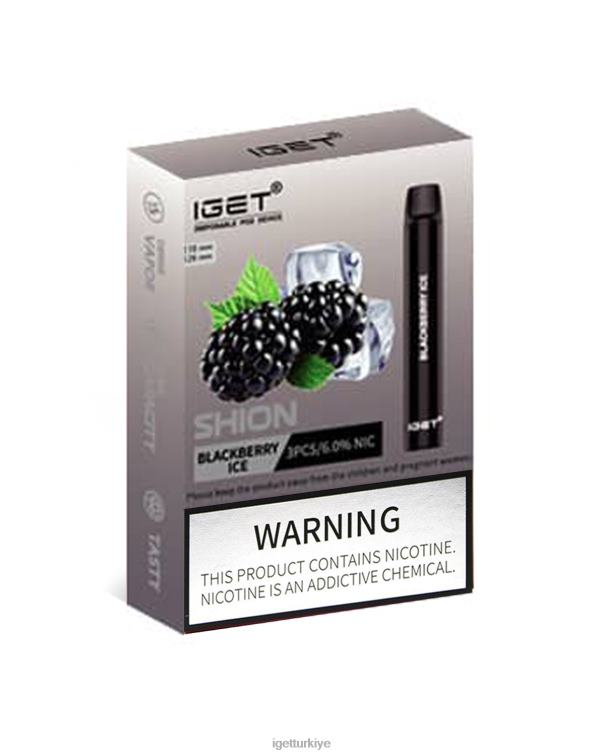 Vape 606283 3 x IGET  shion böğürtlen buzu