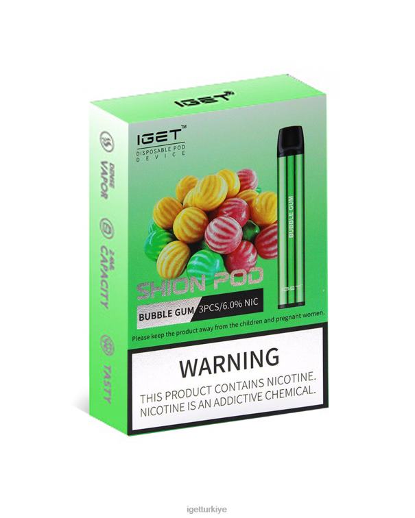 Discount 606286 3 x IGET  shion sakız