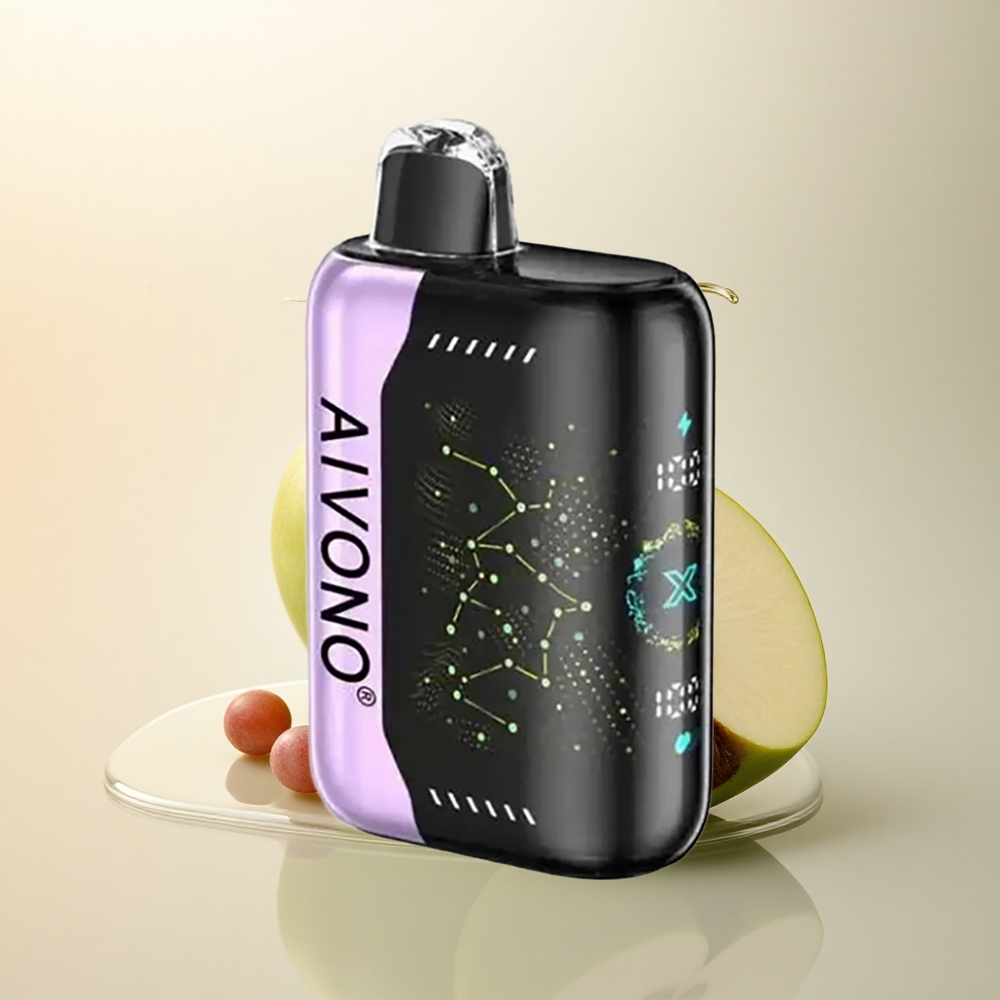 Aivono Aim Boom 25000 Puffs Yeşil Elma Üzüm 650mAh 28ml