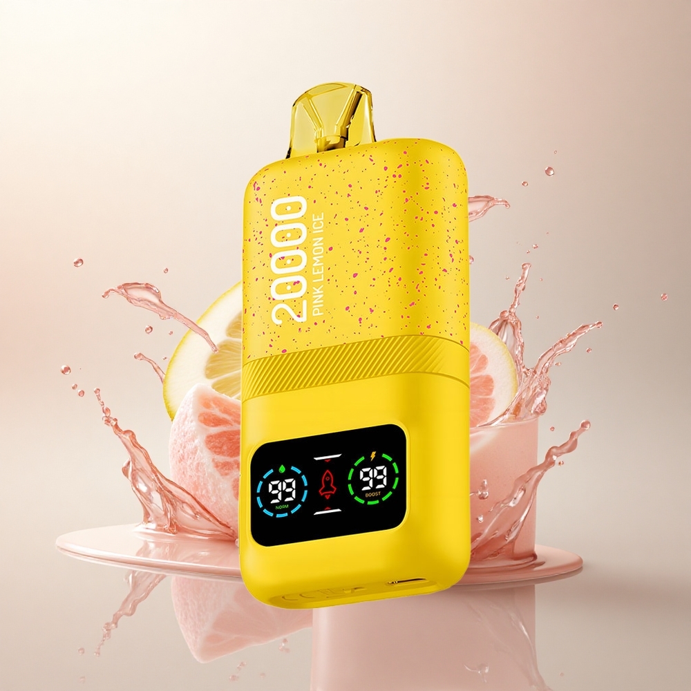 Aivono Aim Magic 20000 Puffs Pembe Limon Buz - %5 Nikotin, 600mAh, Çift Mesh Serpantin