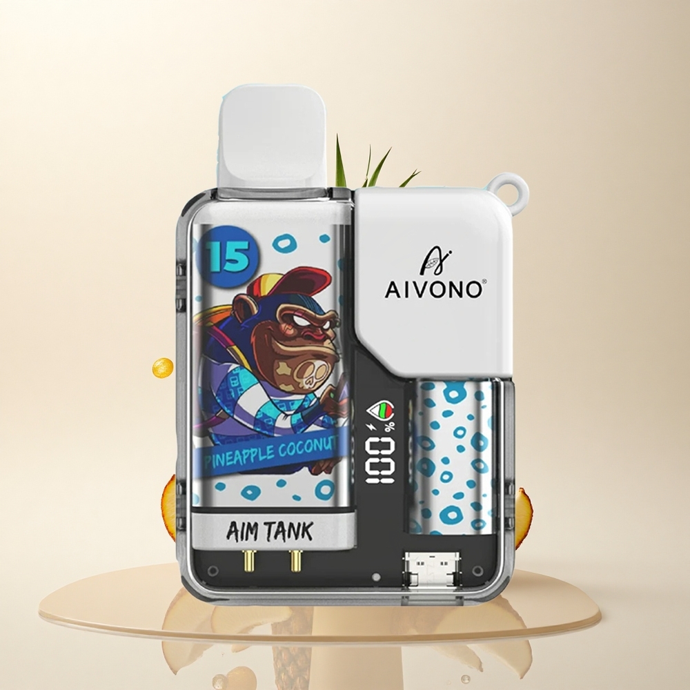 Aivono Aim Tank 9500 Puffs Ananas Hindistan Cevizi 650mAh 18ml