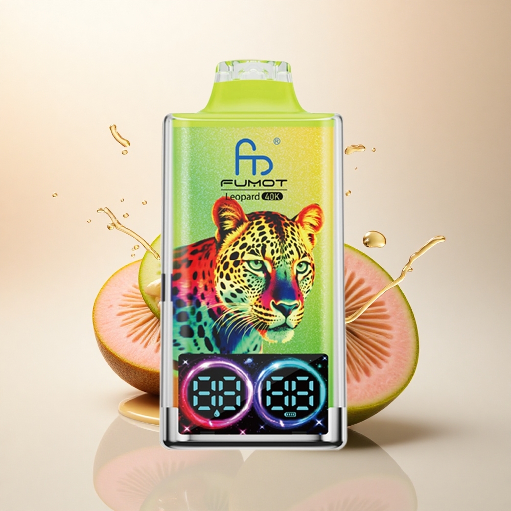 Fumot Leopard 40K Puffs Kivi Çarkıfelek Guava %5 Nikotin 700mAh Çift Mesh