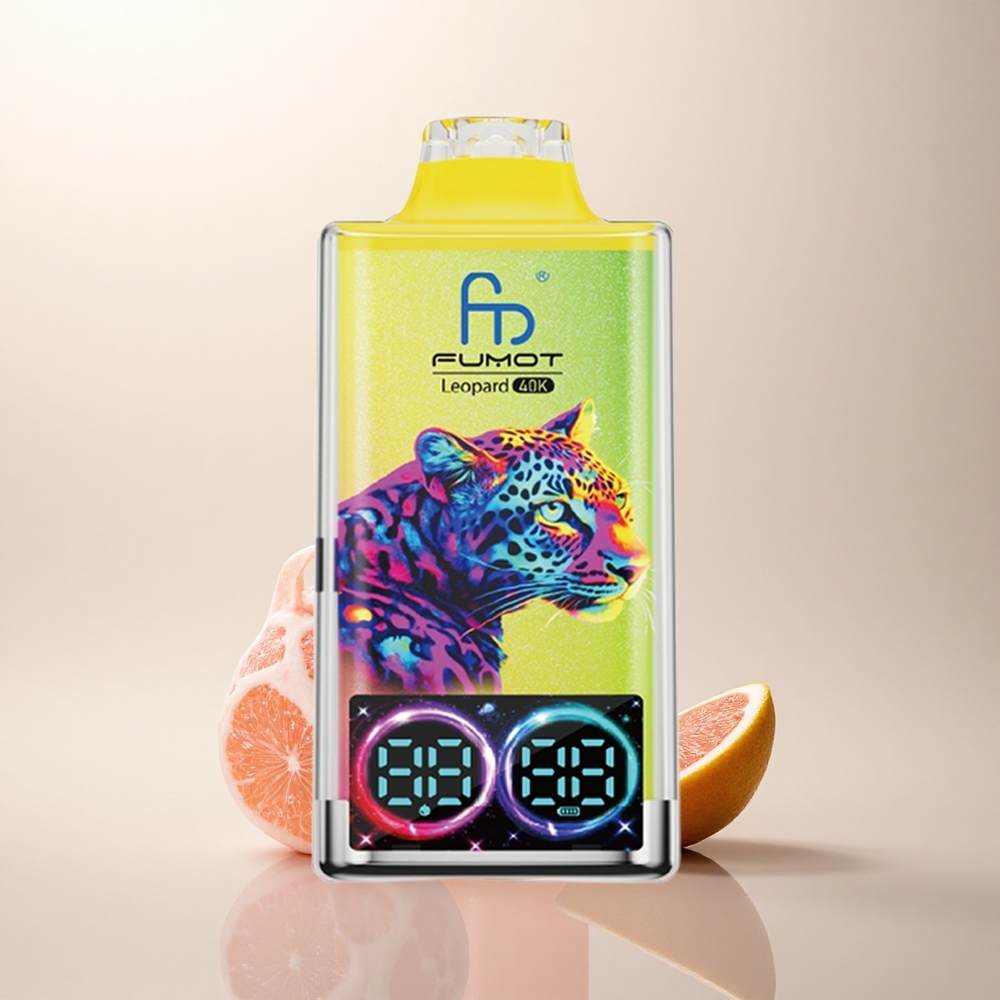 Fumot Leopard 40K Puffs Pembe Limonatalı 2% Nikotin 700mAh Çift Mesh