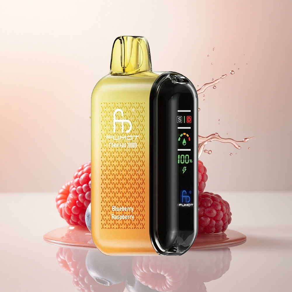 Fumot Tornado 20000 Puffs Yaban Mersini Ahududu Dual Mesh Coil 850mAh