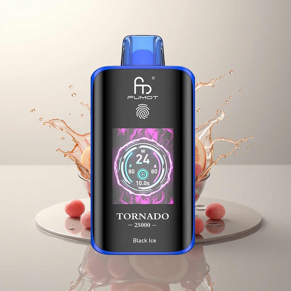 Fumot Tornado 25000 Puffs Siyah Buz 700mAh 20ml Nikotin