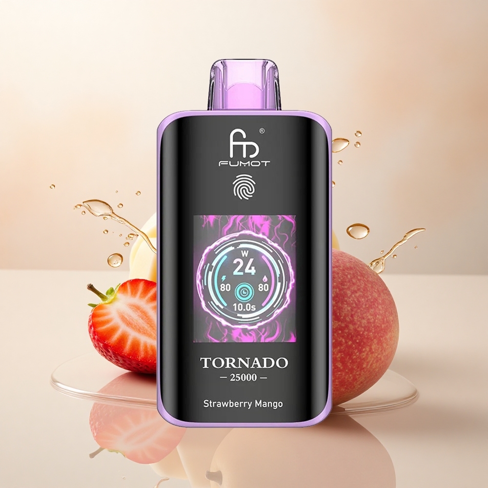 Fumot Tornado 25000 Puffs Çilek Mango 700mAh 20ml Nikotin