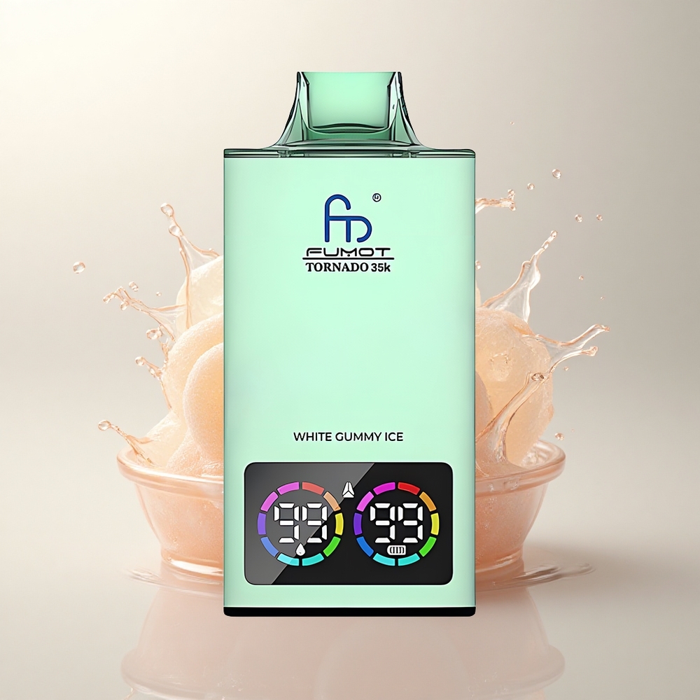 Fumot Tornado 35000 Puffs Beyaz Sakız Buz Dual Mesh Şarj