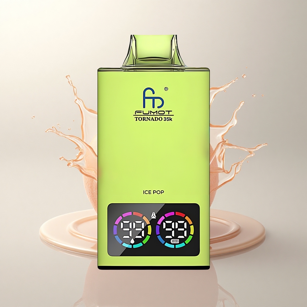 Fumot Tornado 35000 Puffs Buz Patlatıcı Çift Örgül Bobin 15ml 700mAh