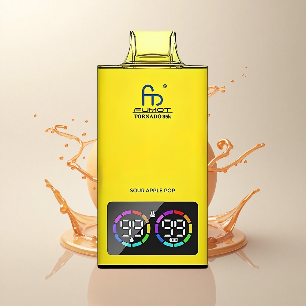 Fumot Tornado 35000 Puffs Ekşi Elma Pop Çift Örgül Seri Şarj 700mAh
