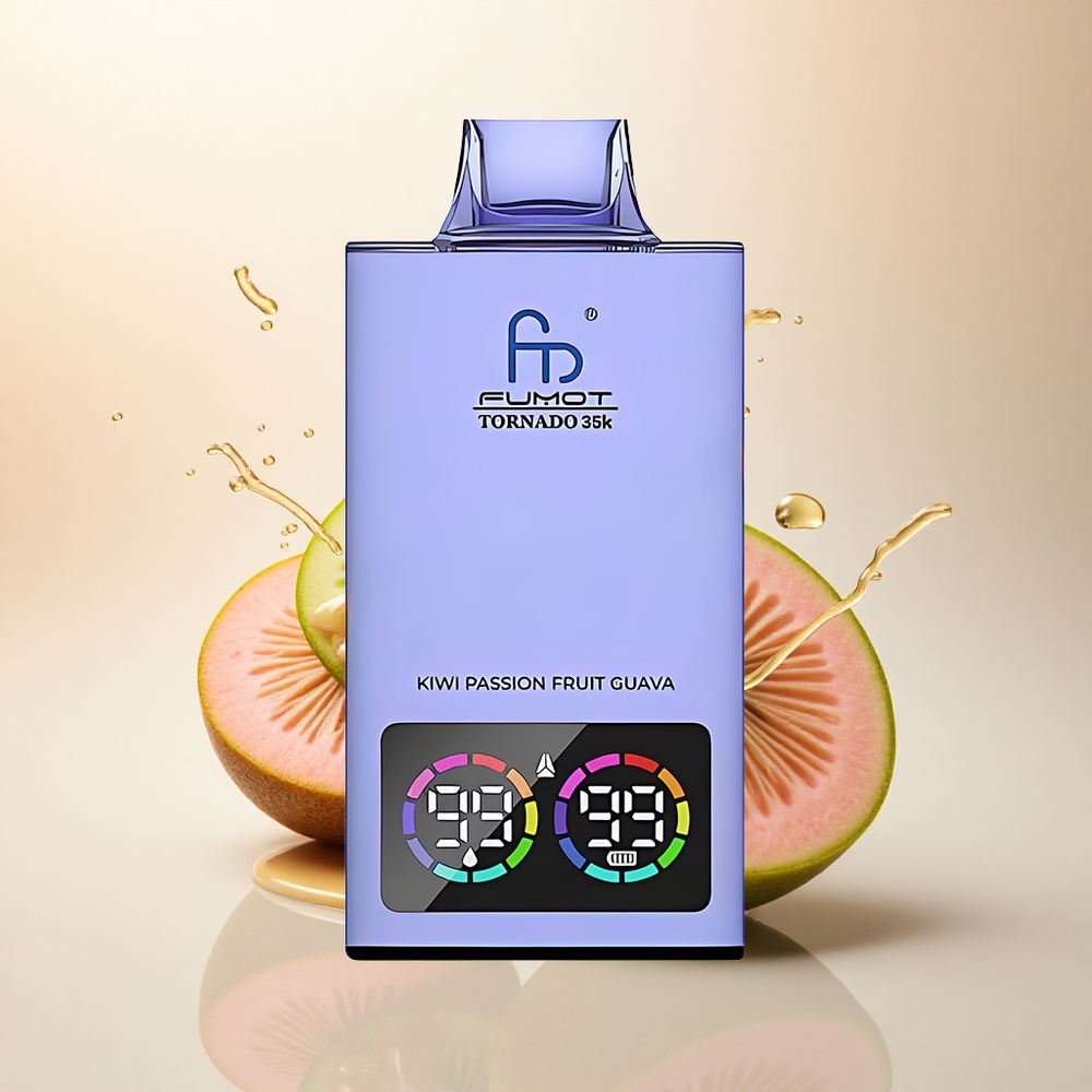 Fumot Tornado 35000 Puffs Kivi Çarkıfelek Guava Dual Mesh Coil 700 mAh