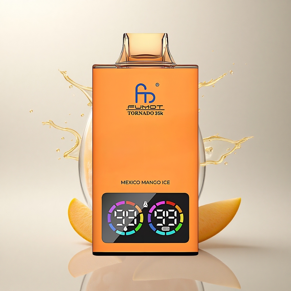 Fumot Tornado 35000 Puffs Meksika Mango Buz Dual Mesh Şarj 700mAh