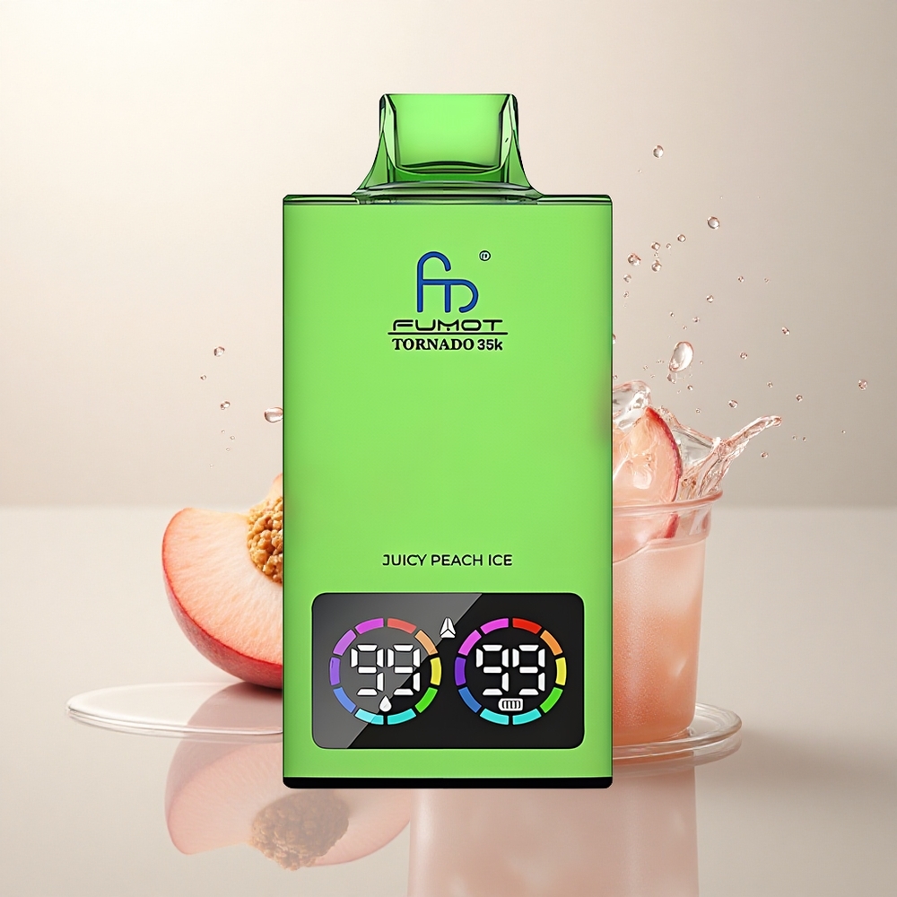 Fumot Tornado 35000 Puffs Sulu Şeftali Buz Dual Mesh ve 700 mAh