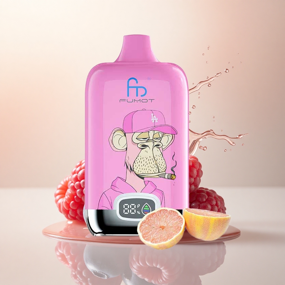 Fumot Tornado Digital Box 12000 Puffs Yaban Mersini Ahududu 550mAh Mesh Coil