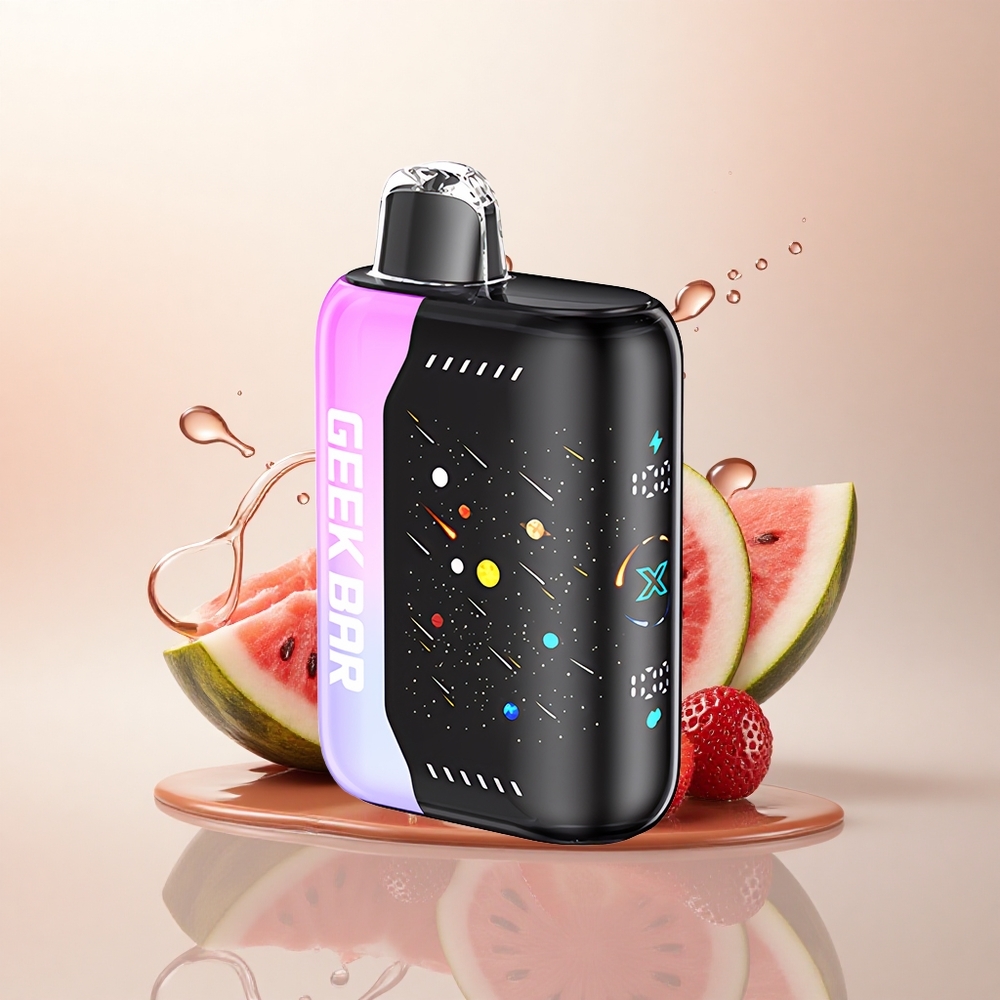 GEEK BAR Pulse X 42K Puffs Meteor Edition Çilek Karpuz 820mAh Hızlı Şarj Nikotin %5